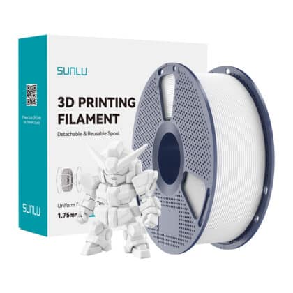Sunlu PLA+ 2.0 Νήμα 3D Εκτύπωσης, Λευκό