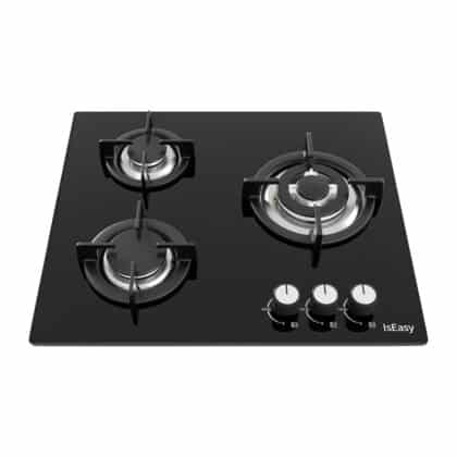 IsEasy MGBG-603S2R Εστία Αερίου 3 Καυστήρων, Μαύρη