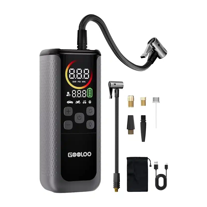 GOOLOO GT160 Διπλός Συμπιεστής Αυτοκινήτου, 160 PSI, Μπαταρία 37 Wh - Image 2