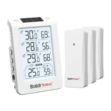 RainPoint B0598 Θερμοϋγρόμετρο 3 Καναλιών, Αυτόματος Οπίσθιος Φωτισμός