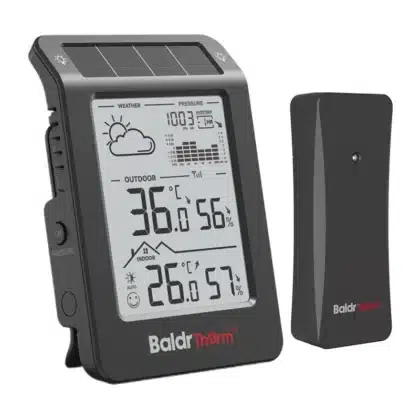 RainPoint BALDRTHERM B0596WT2H2P-V1 Μετεωρολογικός Σταθμός Ηλιακής Τροφοδοσίας, Μαύρος