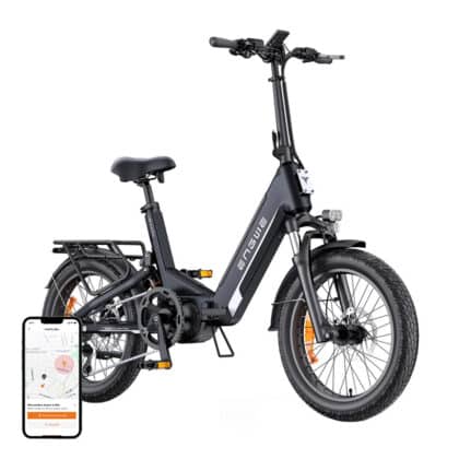 ENGWE L20 3.0 Pro Ηλεκτρικό Ποδήλατο 250W, 20", Μαύρο