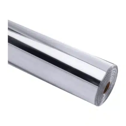 HTVRONT KZ-JMJ-0891-2USH Αυτοκόλλητη Μεμβράνη Chrome Metallic 30,5 εκ. x 90 εκ., Ασημί