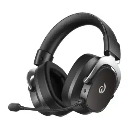 Μαύρα ασύρματα ακουστικά gaming QCY Heroad VT200 over-ear με μικρόφωνο