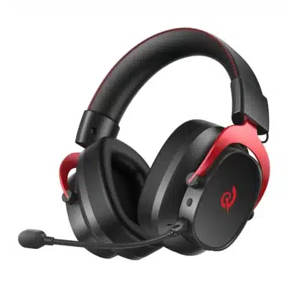 QCY Heroad VT200 Ακουστικά Gaming, Ασύρματα, 53 mm, Μαύρα και Κόκκινα