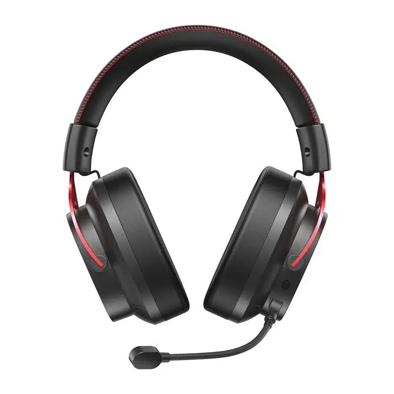 QCY Heroad VT200 Ακουστικά Gaming, Ασύρματα, 53 mm, Μαύρα και Κόκκινα - Image 3