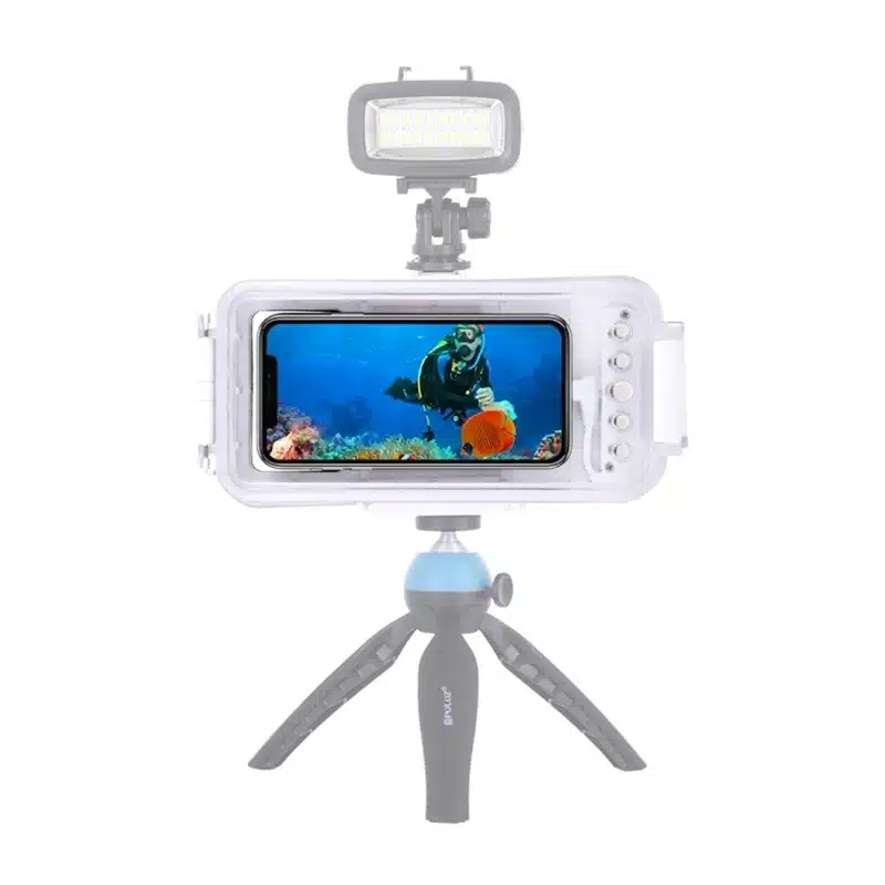 Puluz θήκη αδιάβροχη 45 μ. για iPhone υποβρύχιες φωτογραφίες βίντεο Λευκό - Image 3