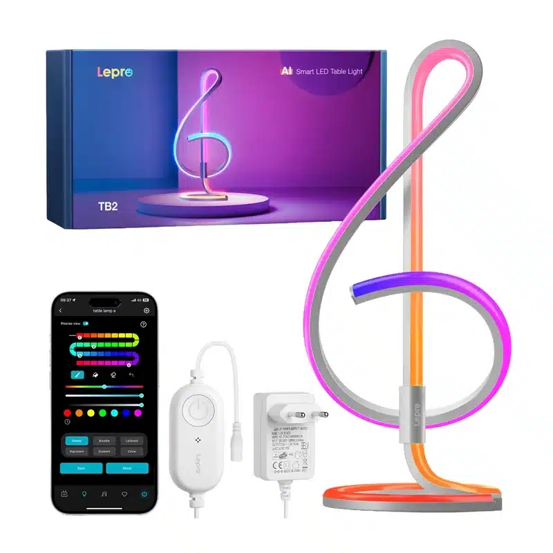 LEPRO TB2 RGB Επιτραπέζιος Φωτιστικός, RGBIC - Image 2
