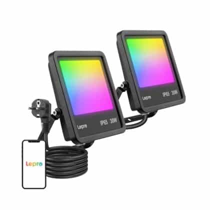 Lepro F1 Προβολέας LED 30W, RGB, Wi-Fi, Bluetooth
