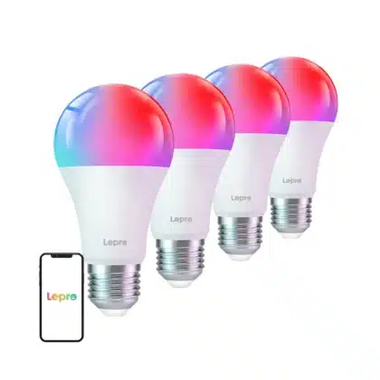 LEPRO B2 Λάμπα LED E27 Wi-Fi, 1100 lm, Σετ 4 Τεμαχίων