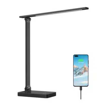 LEPRO 310004 Λάμπα Γραφείου LED, Μαύρη