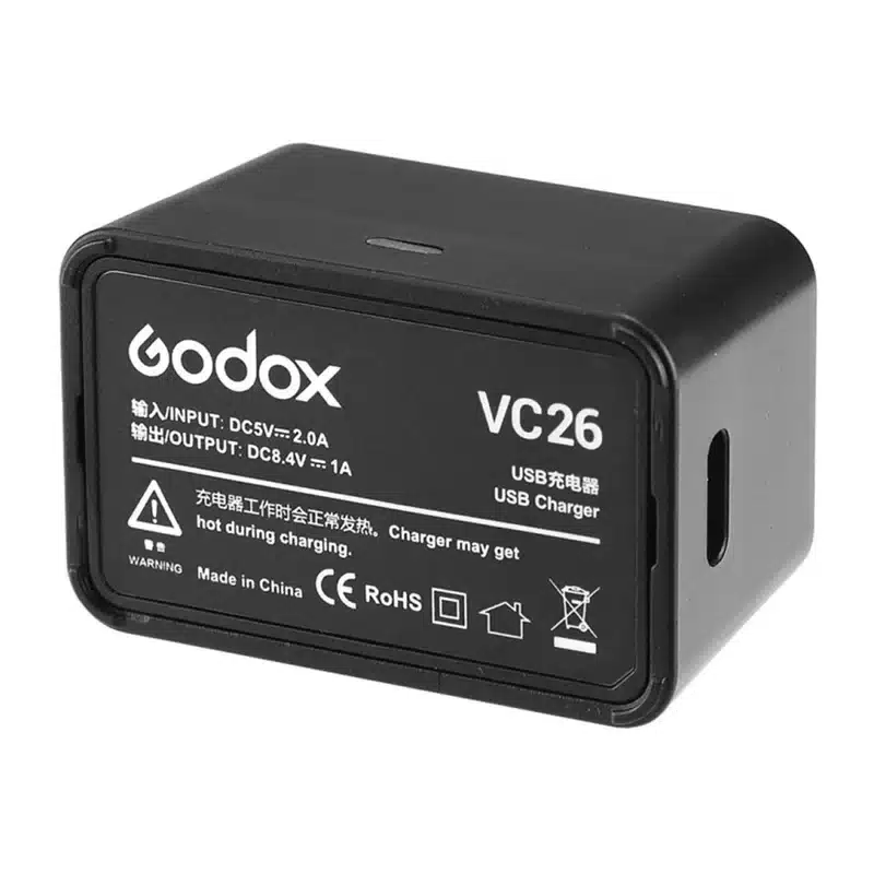 GODOX VC26 Φορτιστής Μπαταρίας για V1 και AD100PRO - Image 2