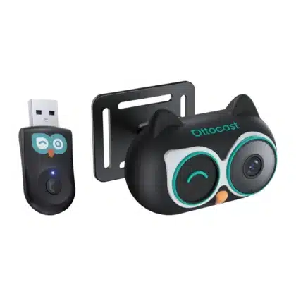 Ottocast Cabin Care CA520-T200 Προσαρμογέας CarPlay, Ασύρματος με Κάμερα Παρακολούθησης, Μαύρος