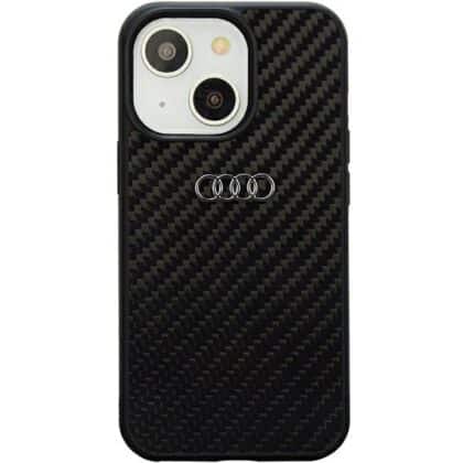 Audi AU-TPUPCIP14-R8/D2-BK θήκη σκληρή ανθρακονήματα iPhone 14 / 15 / 13 6.1" μαύρη