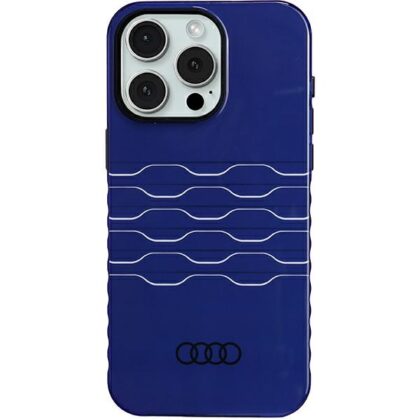 Audi IML MagSafe Θήκη iPhone 15 Pro Max 6.7" μπλε σκούρο σκληρή θήκη AU-IMLMIP15PM-A6/D3-BE