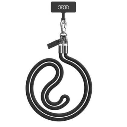 Audi AU-CBL8-R8/D1-BK Καθολική Θήκη Τηλεφώνου Crossbody 120cm 6mm, Μαύρη