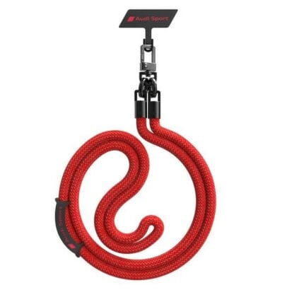 Audi AUS-CBL10-RSQ/D1-RD Λουράκι Τηλεφώνου Universal 120cm 10mm Crossbody, Κόκκινο