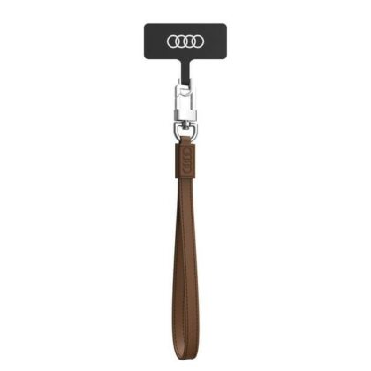 Audi AU-HSLSL-GT/D1-BN Κορδόνι Τηλεφώνου 28cm 10mm Δερμάτινο, Καφέ