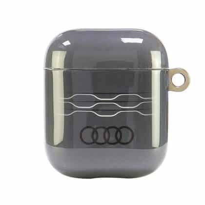 Audi IML Geometric Pattern θήκη AirPods 1/2 TPU/PC γκρι