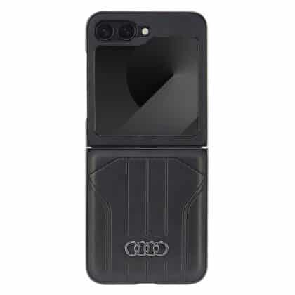 Audi Συνθετικό Δέρμα MagSafe Z Flip 6 F741 μαύρο hardcase AU-TPUPCFlip6-Q5/D1-BK