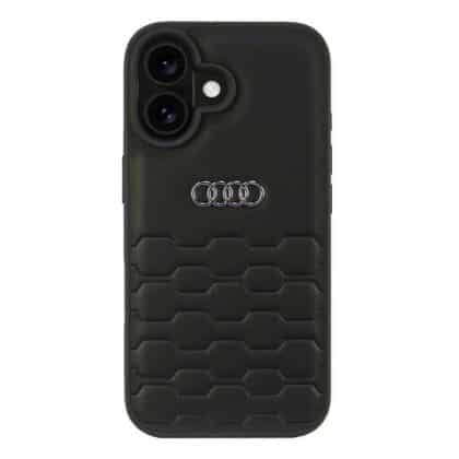 Audi Θήκη Συνθετικού Δέρματος iPhone 16 6.1" μαύρο σκληρή θήκη AU-TPUPCIP16-GT/D2-BK