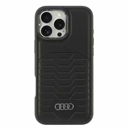 Audi Synthetic Leather - θήκη για Apple iPhone 16 Pro Max - Μαύρο