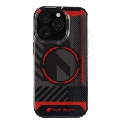 Audi IML Sport MagSafe iPhone 16 Pro 6.3" μαύρη θήκη AUS-IMLMIP16P-RSQ/D2-BK