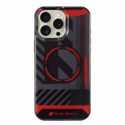 Audi IML Sport MagSafe θήκη σκληρή iPhone 16 Pro Max 6.9" μαύρη AUS-IMLMIP16PM-RSQ/D2-BK