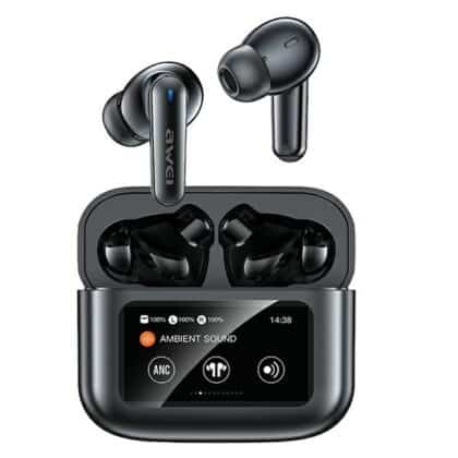 AWEI T56 ANC Ακουστικά Bluetooth 5.4 με Βάση Φόρτισης, Μαύρο
