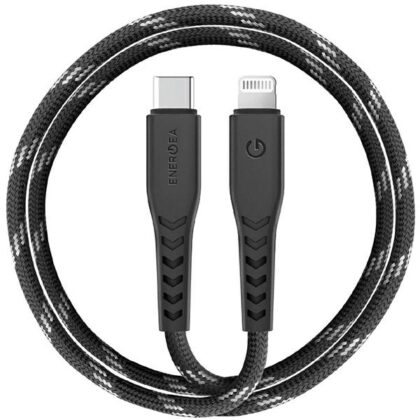 Energea Nyloflex C94 Καλώδιο USB-C σε Lightning MFI 1.5m, Μαύρο