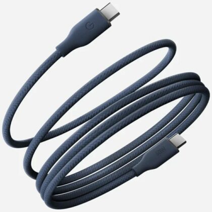 Energea Helix 60 Καλώδιο USB-C σε USB-C Μαγνητικό 60W 480Mbps 1.5m μπλε