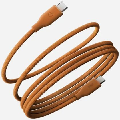 Energea Helix 60 Καλώδιο USB-C σε USB-C, Μαγνητικό 480Mbps 60W 1.5m, Πορτοκαλί