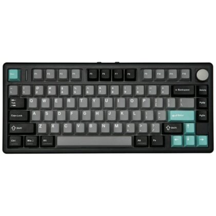 Epomaker TH80 V2 Pro Μηχανικό Πληκτρολόγιο, Silent V2 Switch, Μαύρο-Θαλασσινό Αλάτι