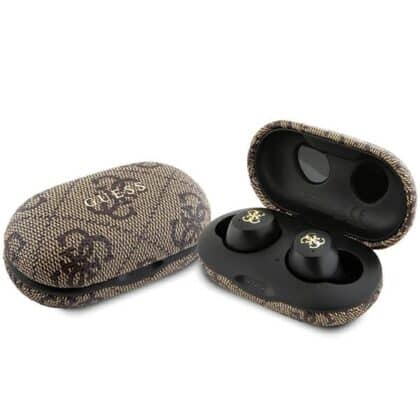 Guess GUTWSP4EGW Ακουστικά Bluetooth TWS + ENC Dock, Καφέ