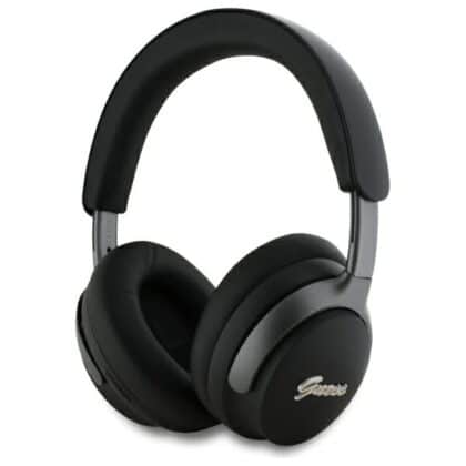 Guess GUBHC22PSFCSMK Ακουστικά Bluetooth Over-Ear ANC, Μαύρο Metal Script Logo