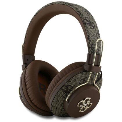 Guess Ακουστικά Bluetooth ENC 4G Metal, Καφέ