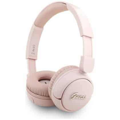 Guess Ακουστικά Bluetooth 5.3 Over-ear, Μεταλλικό Λογότυπο, Ροζ
