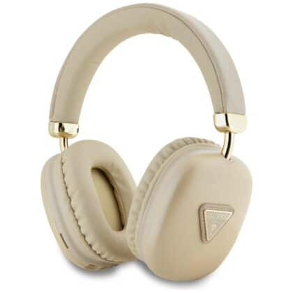 Guess Ακουστικά Over-Ear Bluetooth 5.3, Metallic Triangle Logo, Χρυσό