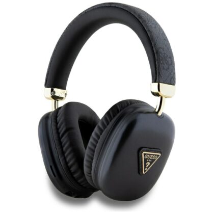 Guess Ακουστικά Bluetooth 5.3 4G Triangle Logo, Μαύρο