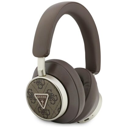Guess 4G Triangle Logo Ακουστικά Over-Ear Bluetooth ENC, Καφέ