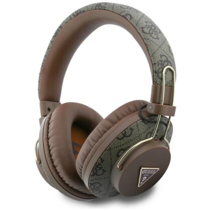 Guess Triangle Logo Ακουστικά Bluetooth ENC, Καφέ