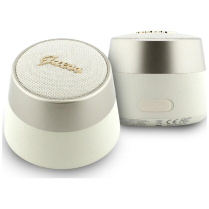 Guess Ηχείο Bluetooth 5W Script Metal, Χρυσό Λογότυπο
