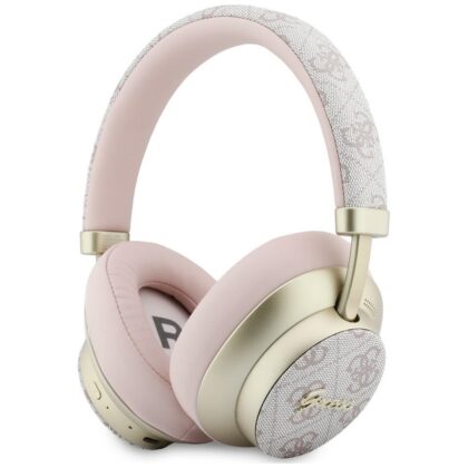 Guess 4G Gold Script Metal Ακουστικά Bluetooth ENC, Ροζ