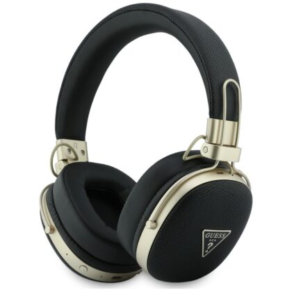 Guess Ακουστικά Bluetooth ENC, Metal Grained Triangle Logo, Μαύρο