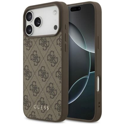 Θήκη Guess 4G Classic σε καφέ χρώμα για iPhone 18 Pro Max και iPhone 17 Pro Max