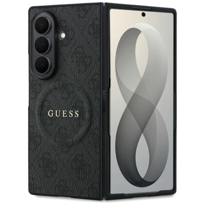 Guess 4G Leather Classic MagSafe - θήκη για Samsung Galaxy Z Fold8 Ultra - Μαύρο