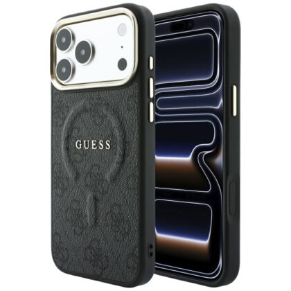 Guess Embossed 4G Classic MagSafe - θήκη για Apple iPhone 18 Pro Max / 17 Pro Max - Μαύρο