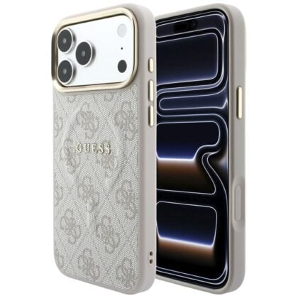 Guess Θήκη Embossed 4G Classic MagSafe για iPhone 18 Pro / iPhone 17 Pro Ροζ
