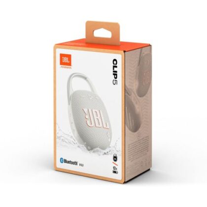 JBL Clip 5 Ασύρματο Ηχείο Bluetooth, Λευκό EU