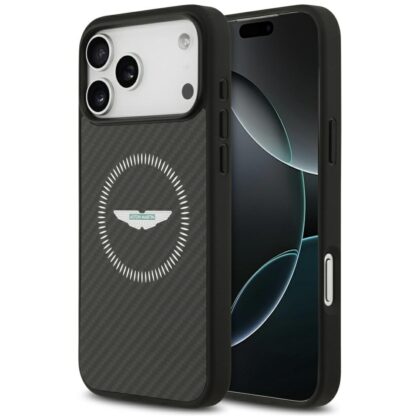 Θήκη Aston Martin HC Kevlar Counter Design MagSafe για iPhone 17 Pro Max μαύρη